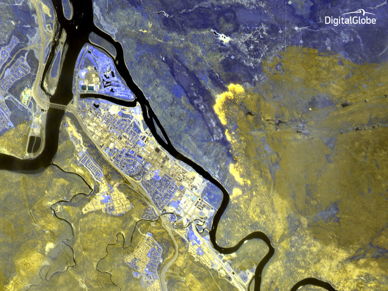 WorldView-3 satellite image. (Image: DigitalGlobe)